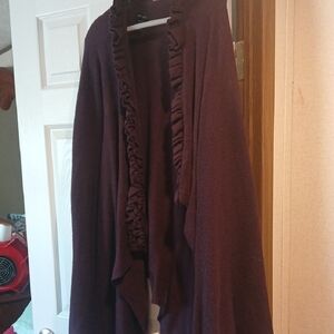 ONE SIZE Purple Sweater Throw